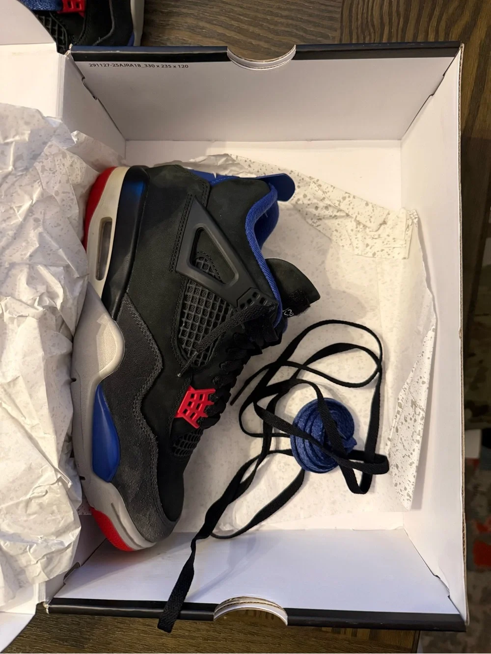 Air Jordan 4 Retro | Black / Blue / Red